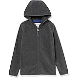 Amazon Essentials Giacca con Cappuccio e Cerniera Integrale in Pile Bambini e Ragazzi