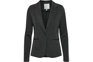 ICHI IHKATE BL Damen Blazer Kurzblazer Jacke EIN-Knopf-Blazer mit Stretch und Reverskragen