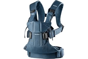 BabyBjörn Porte-bébé One, Coton mélangé, Bleu denim/Bleu nuit