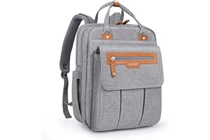 Pomelo Best Zaino per pannolini con fasciatoio rimovibile, tasche termiche e cinghie per passeggino, colore: grigio