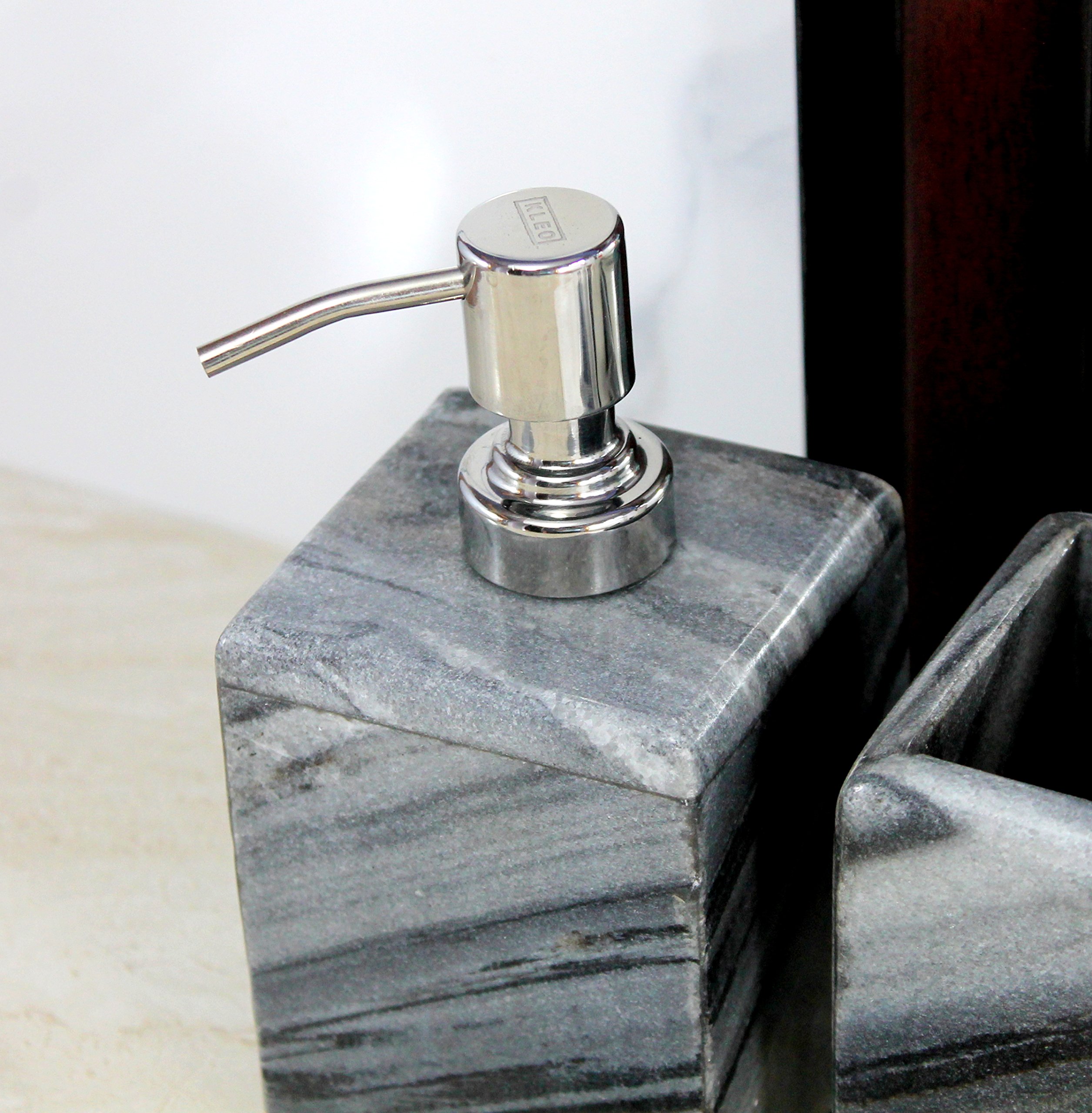 KLEO-Ensemble-daccessoires-pour-salle-de-bains-Ensemble-daccessoires-pour-salle-de-bain-comprenant-distributeur-de-savon-porte-brosse--dentsporte-ustensiles-et-porte-savon-en-pierre-naturelle