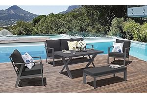 Gardissimo Hohe Dining Voll Aluminium Lounge Merida, inklusive wasserabweisender Kissen