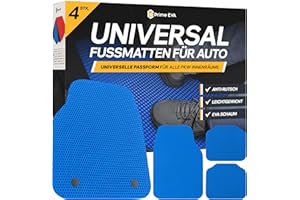 ‎PRIME EVA Prime EVA ® Fussmatten Auto Universal - Fußmatten Auto, Zuschneidbare Auto Fußmatten, Hochwertigere Automatten als Gummimatten Auto, Gummi Fussmatten Auto, Gummifußmatten Auto, Auto Teppiche, Blau