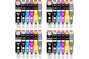 Amaprint 24 XL Wkłady atramentowe kompatybilne z Canon PGI 525 CLI 526 Kartridże dla Pixma MG6150 MG6250 MG8150 MG8240 MG8250