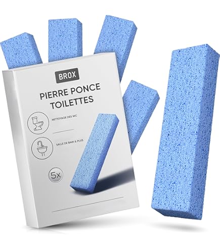 6X BROSSE DE Nettoyage En Pierre Ponce, Nettoyant Pour De Toilette Avec