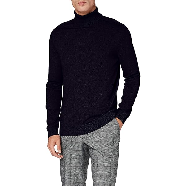 Selected HOMME Gebreide trui met halve ritssluiting 16074687
