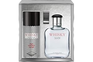 EVAFLORPARIS WHISKY SILVER - Gift Box: Eau de Toilette 100 ml + Déodorant 150 ml + Money clip, Set, Natural Spray, Men perfume, EVAFLORPARIS - 520 g