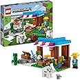 LEGO 21184 Minecraft Die Bäckerei modulares Spielzeug-Set mit Creeper- und Ziege-Figur, Konstruktionsspielzeug für Kinder ab 
