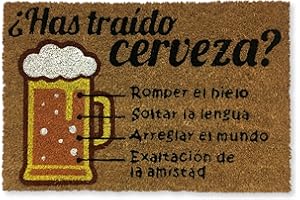 koko doormats Felpudo Entrada casa Originales - Fibra de Coco y PVC, Felpudo Exterior Has traído Cerveza, 40x60x1.5 cm - Alfombras Puerta Entrada casa Exterior - Felpudos Originales y Divertidos