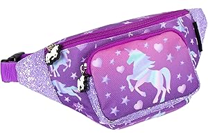 Fringoo - Girls Bum Bag | Suitable for Girls or Teenagers | Waist Bag with Adjustable Belt Strap | Fashion Accessory - Unicorn