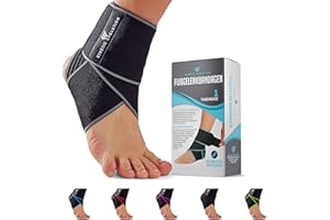 KINETIC EVOLUTION Fußbandage Knöchelbandage für Damen und Herren, Flexible Sprunggelenkbandage, Knöchelschutz, stabilisiert und unterstützt, Tennis, Fußball, Laufen