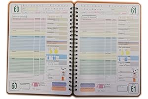 tipome Agenda de suivi de régime, journal alimentaire - A5 15x21cm (Français)