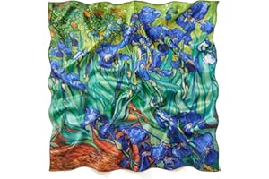 Prettystern Ręcznie roulowana, 100% jedwabna chusta malarska, satynowa, dla kobiet