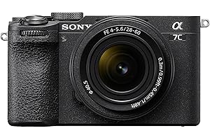 Sony Alpha 7C II Vollformat Systemkamera mit 28–60mm Objektiv – 33 MP, Echtzeit-Autofokus, 10 B/s, 4K Video, neigbarer Touchscreen, kompakt & leicht (schwarz)