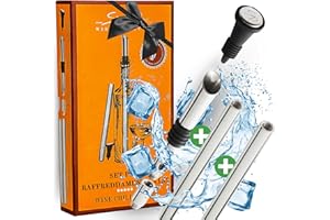 SIMPLEX DOMO Set Bastoncini Refrigeranti per Vino – Versatore in Acciaio Inossidabile & 2 Refrigeratori, con Estensione e Tappo, Elegante Confezione Regalo – Per un Piacere di Lunga Durata