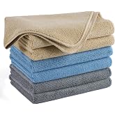 Polyte Multi-Purpose Microfiber Cleaning Towel 340 gsm, 16x24 in, 6 Pcs