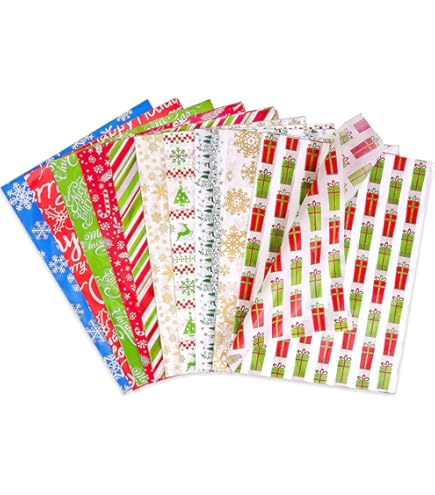 Papier De Soie Métallique Feibmir - Lot De 60 Feuilles 6 Couleurs Pour