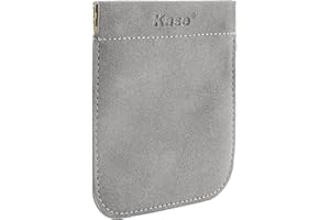 Kase Filter/Small Item Spring Closure Faux Suede Storage Pouch Holds up to 82mm