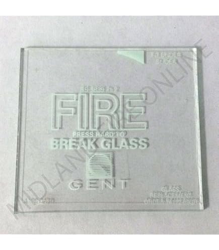 Gent Manual Call Point Replacement Glass | Frangible Break Glass 69mm X 62mm (Part #14112-09EN)