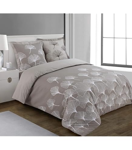 Parure De Lit - Today Sunshine - 240x220 Cm - 2 Personnes - Coton Imprimé Floral à Prix