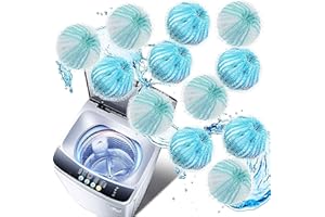 PEVRUAY 12 Pcs Bolas Atrapa Pelos Lavadora, Reutilizable Bolas de Lavado, para Mascotas Quita Pelos Mascota Lavadora, Quita Pelusa Lana y Cabello de la Ropa en la Lavadora