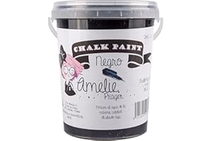 Amelie Prager 1000 – 25 Vernice a la gesso, Nero, 1 l