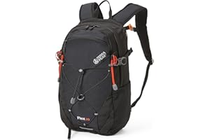 Terra Peak® Sac à dos de randonnée 20L (FLEX 20) petit noir pour femme et homme - Sac a dos de trekking, chasse et voyage (respirant, imperméable) - Sac alpinisme, escalade et de jour (ergonomique)