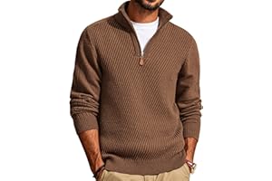 PJ PAUL JONES Herren Rollkragenpullover 1/4 Zip Troyer Pullover Langarm Strickpullover mit Turtleneck Sweater Pulli Winterpullover