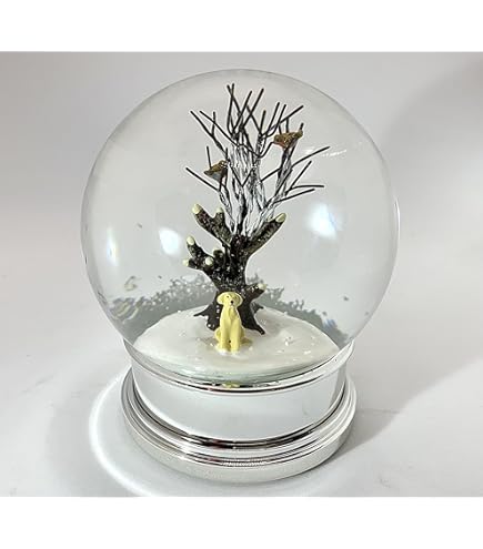 Palla Di Neve Con Pettirosso - Globo Con Nevicata E Base Effetto Legno, Altezza 13 Cm - Foto 3