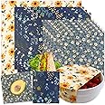 Reusable Beeswax Wrap - 9 Pack Beeswax Wraps for Food, Eco-Friendly Beeswax Food Wraps, Bread Sandwich Wrapper - Organic, Sustainable, Zero Waste, Reusable Plastic-Free Food Storage Wrap, 1XL, 3M, 5S