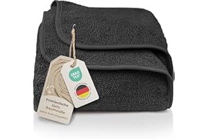 ‎LAYNENBURG LAYNENBURG Premium Frottee Decke 150x200 cm - 100% Baumwolle - Dünne & Leichte Sommerdecke - Baumwolldecke als Sofa- & Bettdecke - Frottierdecke & Kühlende (Anthrazit)