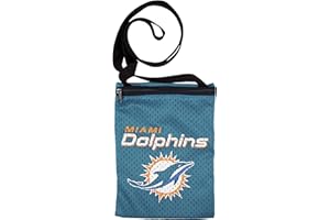 LITTLE EARTH PRODUCTIONS Littlearth NFL Miami Dolphins 2 Game Day Tasche, Team-Farbe, 15,9 x 21,6 cm