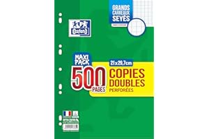 OXFORD Copies Doubles PER A4 F500 90G SEYES AMZ
