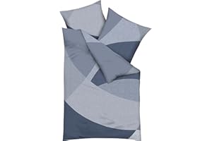 Kaeppel Bettwäsche Vista Mako-Satin Taube Größe 135x200 cm (80x80 cm)