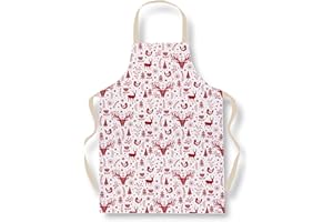Cooksmart British Designed Christmas Apron | Aprons For Women & Men | Christmas Cooking Apron For All Types Of Kitchens | Apron For Women & Men - A Nordic Christmas (PVC)