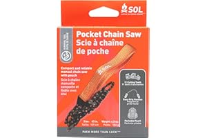 SURVIVE OUTDOORS LONGER SOL® Pocket Chain Saw with Pouch