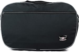 GREAT BIKERS GEAR - Top Box Suitcase Inner Pockets Motorcycle Luggage Bag for Ducati Multistrada 1200, black