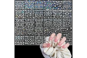 WD&CD 30 arkuszy kwiatowych naklejek na paznokcie, samoprzylepne naklejki na paznokcie, kolorowe, urocze, srebrne, DIY, żywe naklejki na paznokcie, kolekcja dla kobiet, dziewcząt, dzieci, manicure