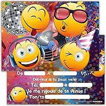 Carte Invitation Anniversaire Garcon 12 Cartes D'invitation Anniversaire Néon - Avec Enveloppes Et Stickers Ans Gratuite à Imprimer
