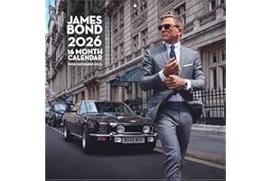 Calendario 2026 da parete james bond 30 x 30 cm