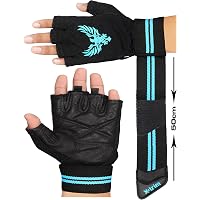 XTRIM X Macho Men's Leather Gym Workout Gloves