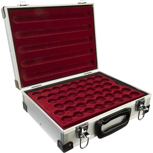 SAFE 174 malette numismatique Aluminium | avec 4 Tableaus 6326 pour 140