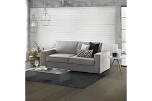 Talamo Italia Divano Letto Beatrice a 3 posti, Sofà Soggiorno, Made in Italy, Apertura Girevole con Materasso e Rete Inclusi, in Tessuto Imbottito, con braccioli, Cm: 220x95h90, Colore Grigio