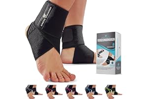 KINETIC EVOLUTION Fußbandage Knöchelbandage für Damen und Herren, Flexible Sprunggelenkbandage, Knöchelschutz, stabilisiert und unterstützt, Tennis, Fußball, Laufen