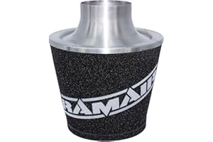 RAMAIR FILTERS Ramair Universal Air Filter 90Mm Od Neck Aluminium Induction Intake