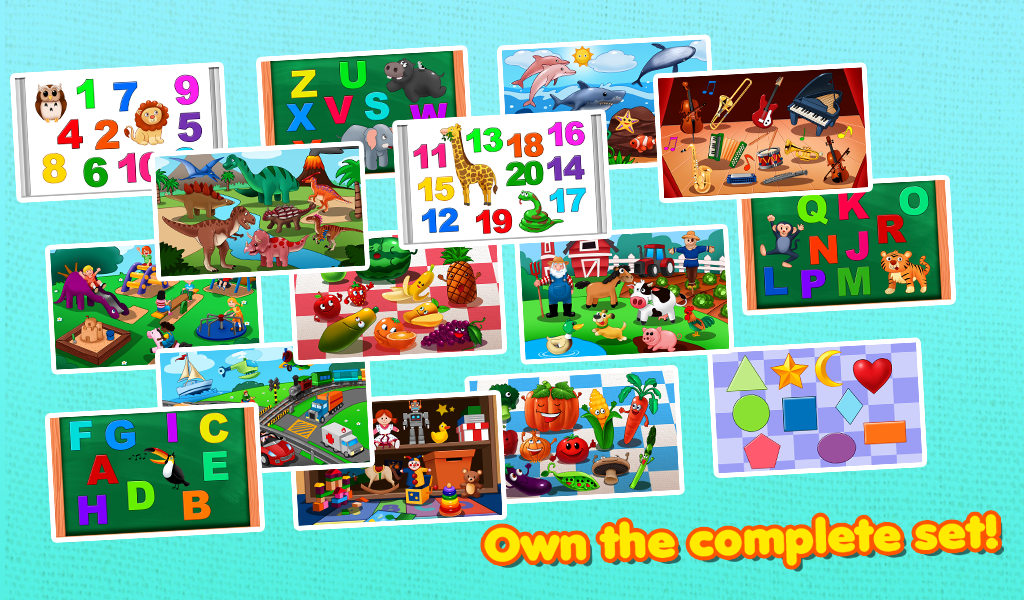 Awesome Shape Puzzles 123 A fun way of learning first words for kids