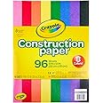 Crayola Construction Paper 9" x 12" Pad, 8 Classic Colors (96 Sheets), Great For Classrooms & School Projects, Colors may vary