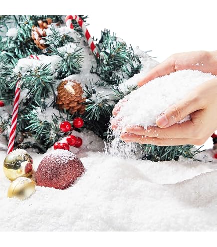 Fiocchi Di Neve Artificiali Per Decorazioni Natalizie, 100g Di Neve Finta In PVC, Fiocchi Bianchi Scintillanti Per Albero, Vetrine E Artigianato Invernale