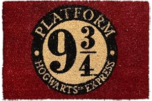 SD TOYS - Felpudo Entrada Harry Potter, de Fibra de Coco y Vinilo Antideslizante, Granate, 60 x 40 cm