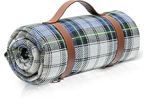 TRIXES XL Couverture de Pique-Nique avec poignée de Transport – Couvertures imperméables et résistantes au Sable – Parfaite pour Les Pique-niques, Le Camping et Plus Encore…